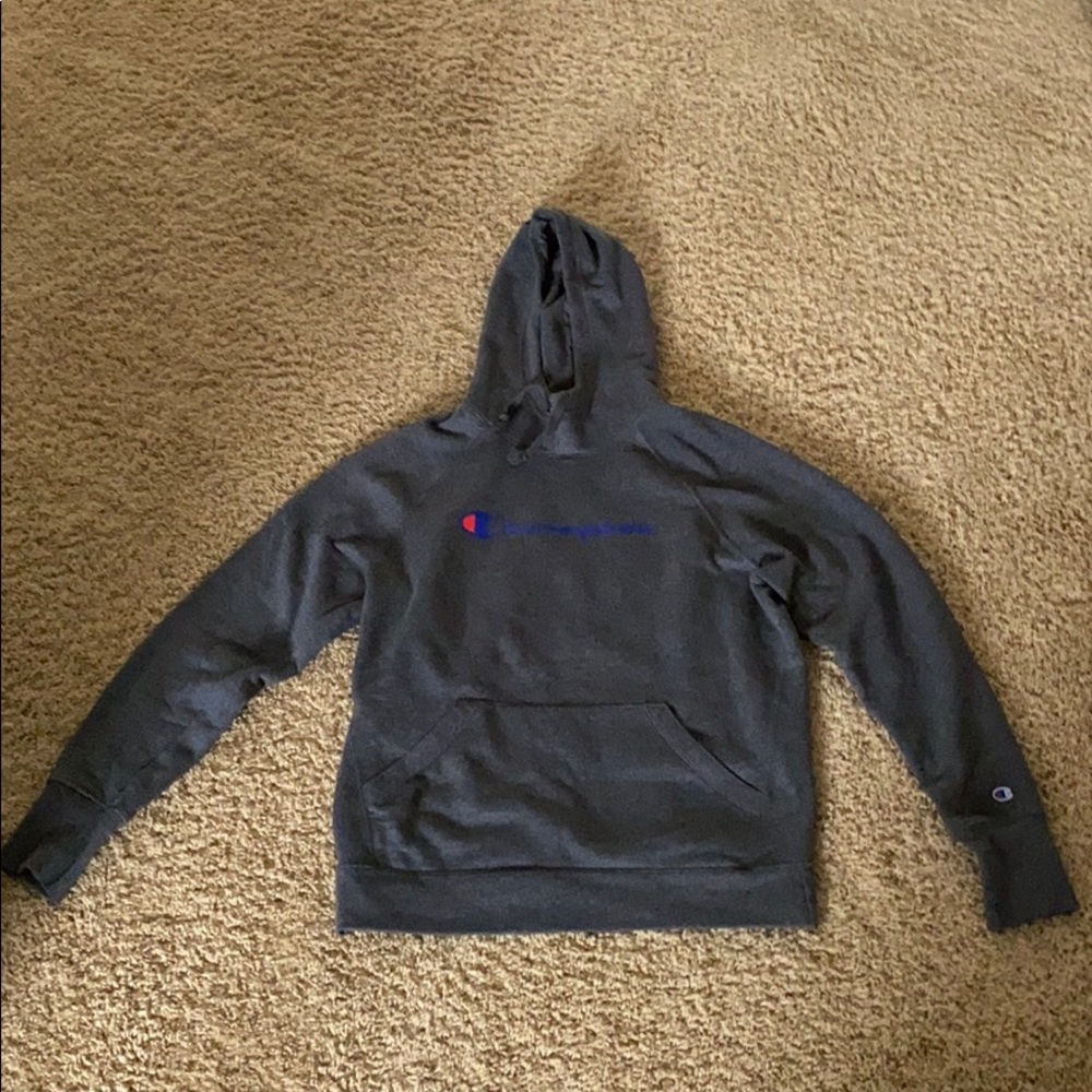 Grey champion hoodie